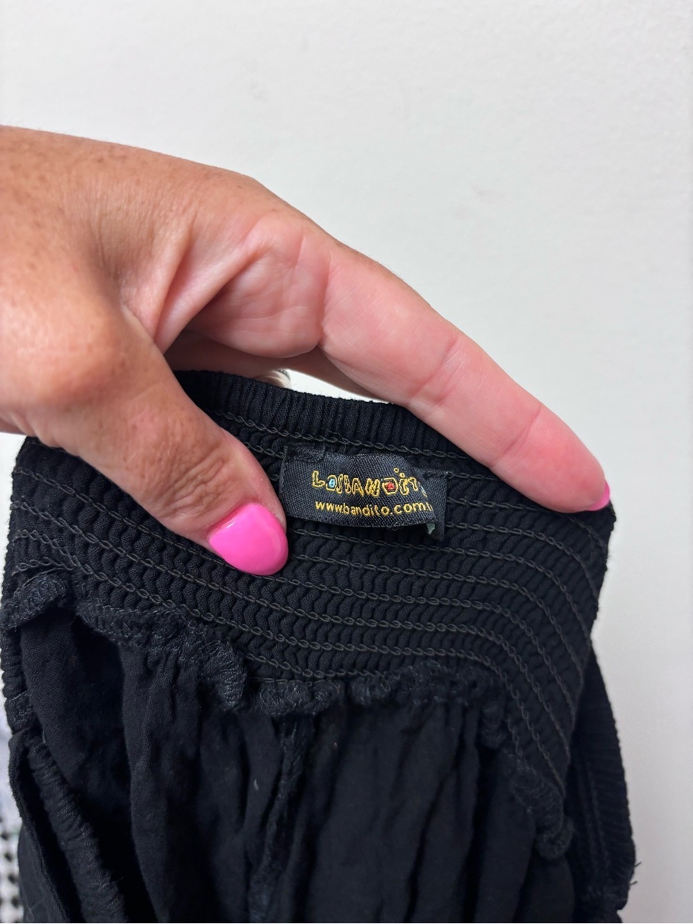 Los Banditos Boho Rayon Overlay Pants - Picture 8 of 9